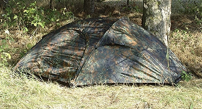 Mil-Tec Recom Einmannzelt Flecktarn